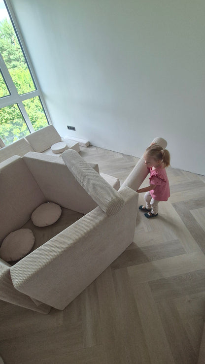 Vaikiška modulinė sofa 176 cm × 78 cm MODUL1