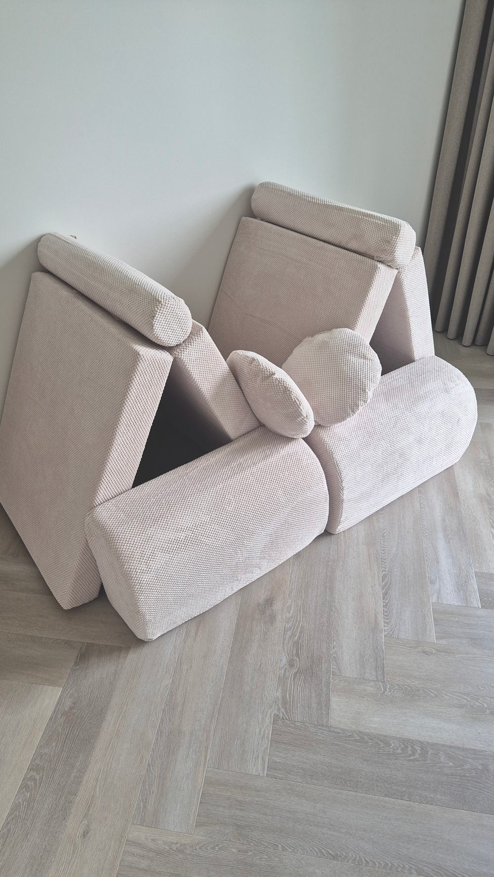 Vaikiška modulinė sofa 176 cm × 78 cm MODUL1