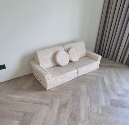 Vaikiška moduline sofa  MODUL2 smėlinės spalvos 