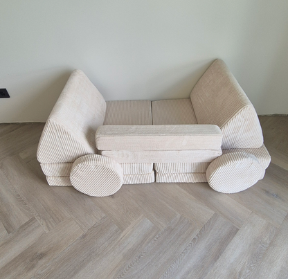 Vaikiška moduline sofa  MODUL2 smėlinės spalvos 