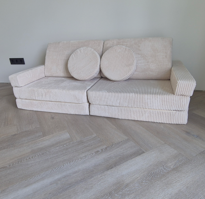Vaikiška moduline sofa  MODUL2 smėlinės spalvos 